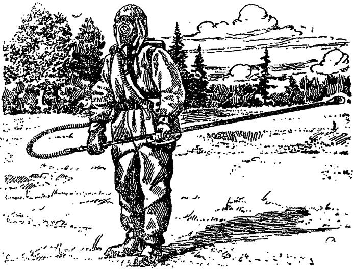 переносной ранцевый распылителель ОВ