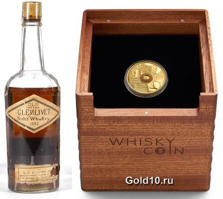 Монета с виски 1862 г. (источник фото - Gold10.ru)