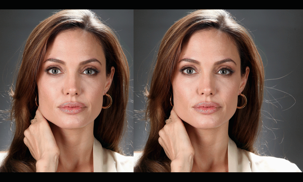 До и После: Подгоняем лицо Анджелины Джоли под стандарт красоты в Фотошоп