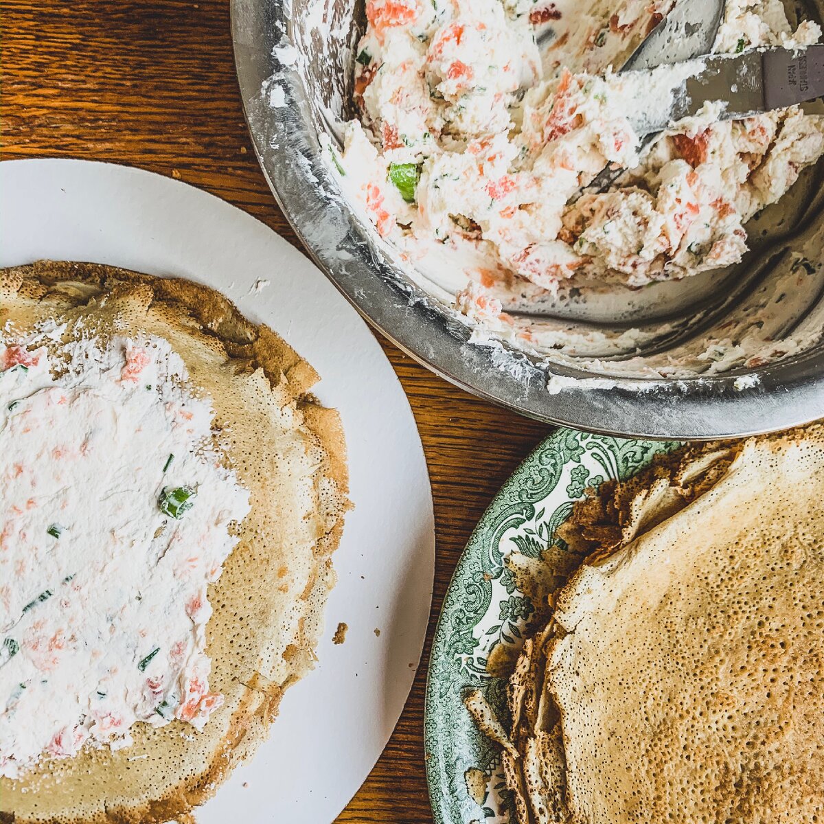 Нежнейший блинный торт с форелью и творожным сыром!😋 | ОЧумелый кулинар |  Дзен