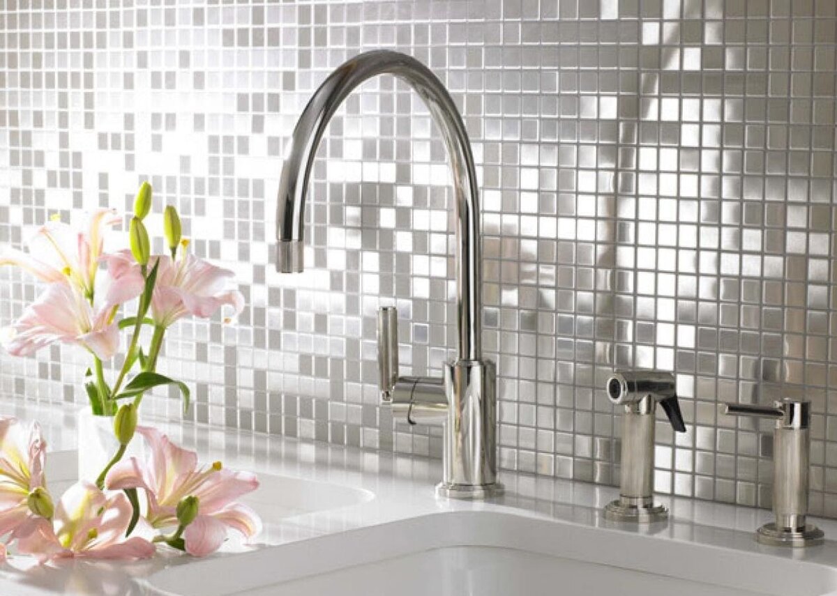 Металлическая мозаика из нержавейки