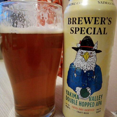 Brewer's Special Yakima Valley Double Hopped APA в стакане. Фото автора