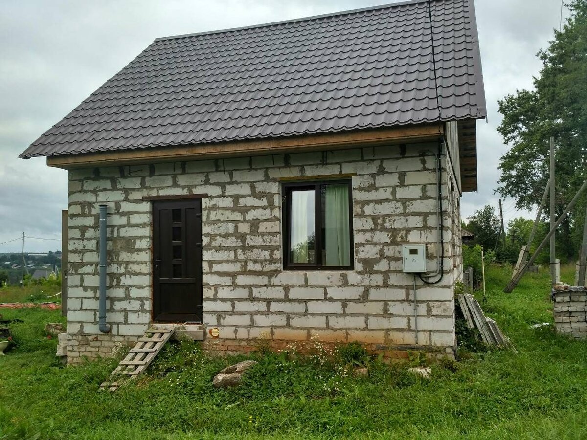 Объект недостроенного жилого дома до реконструкции