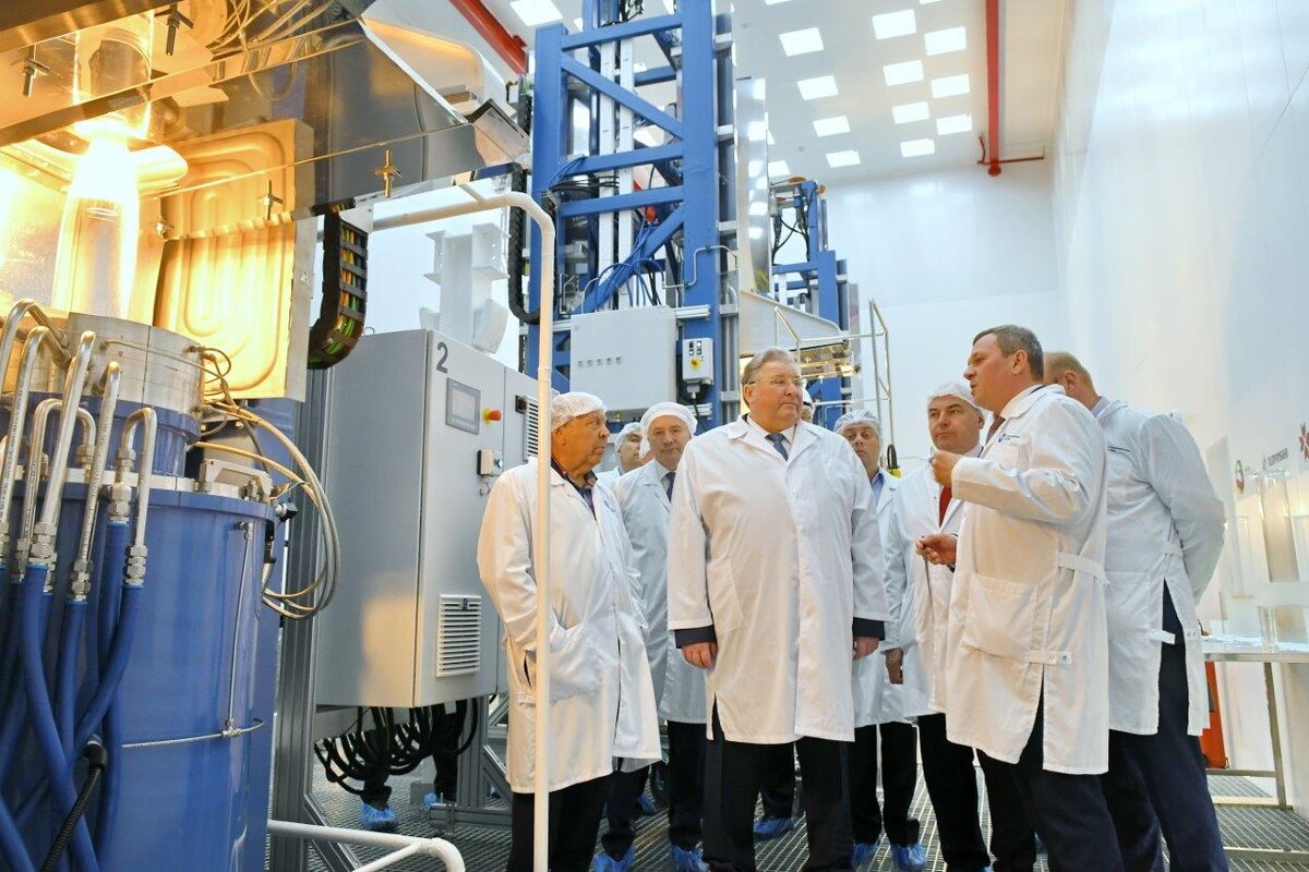 Торжественное открытие завода после модернизации