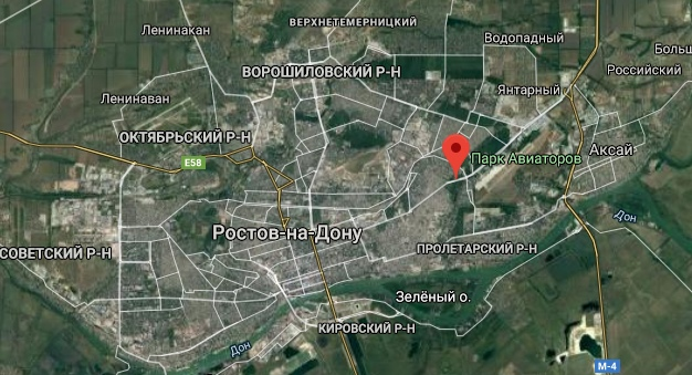 Парк находится в Первомайском районе Ростова-на-Дону по проспекту Шолохова. 