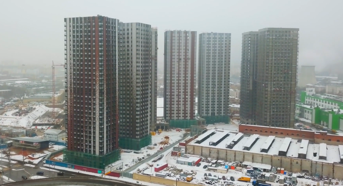 ЖК Метрополия этап строительства февраль 2020 г.