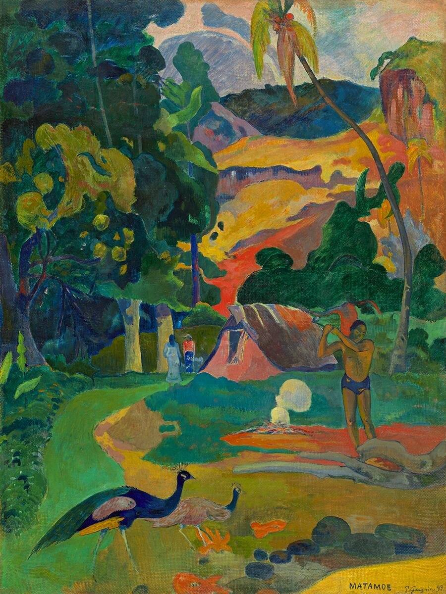 Matamoe (Смерть). Пейзаж с павлинами. 1892. ГМИИ им. Пушкина