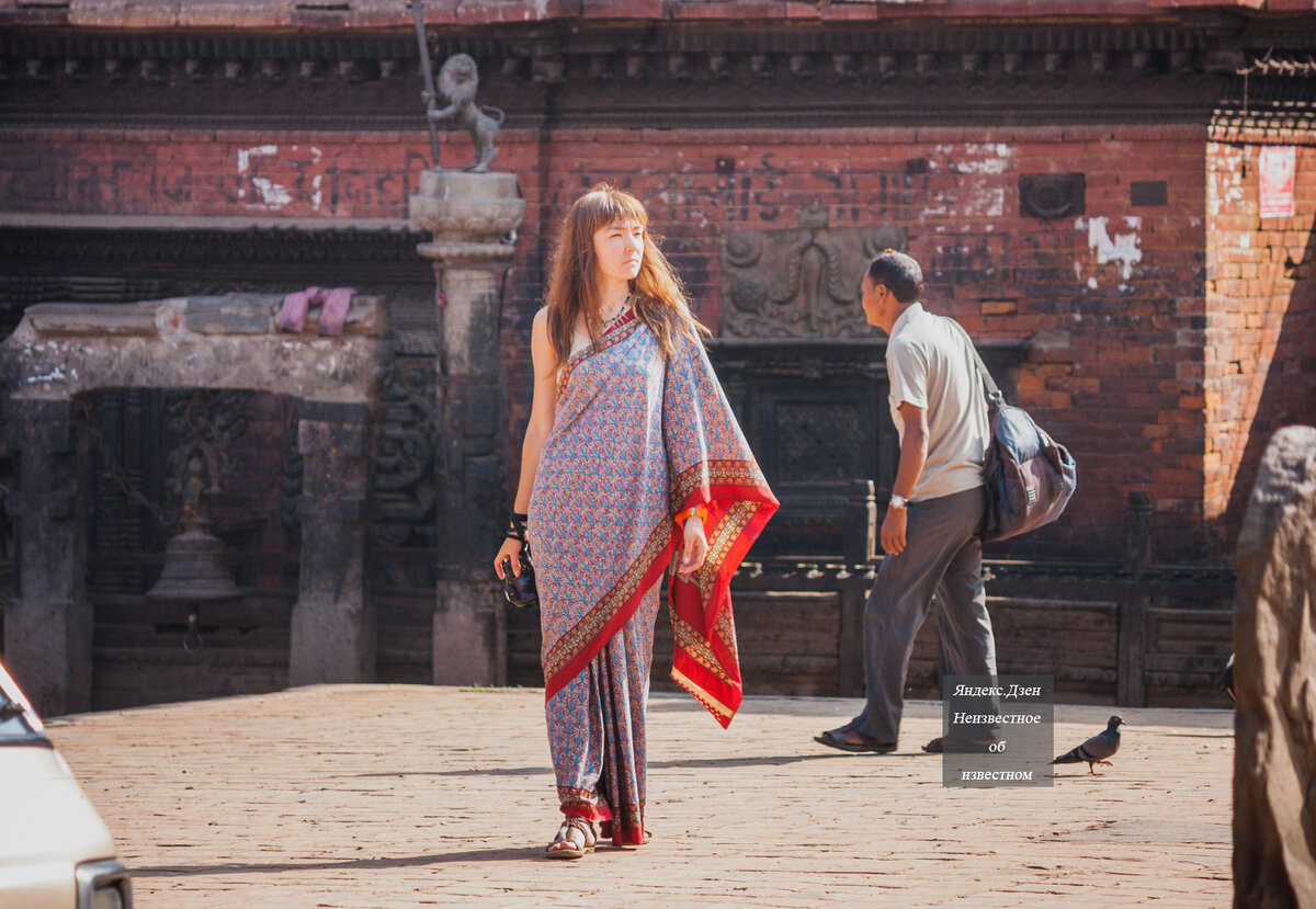 Купила себе сари - как на это отреагировали непальцы и как меня зажала женщина в переулке