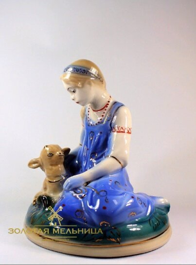 Аленушка. Гжель. Фото  с сайта cozythings.ru