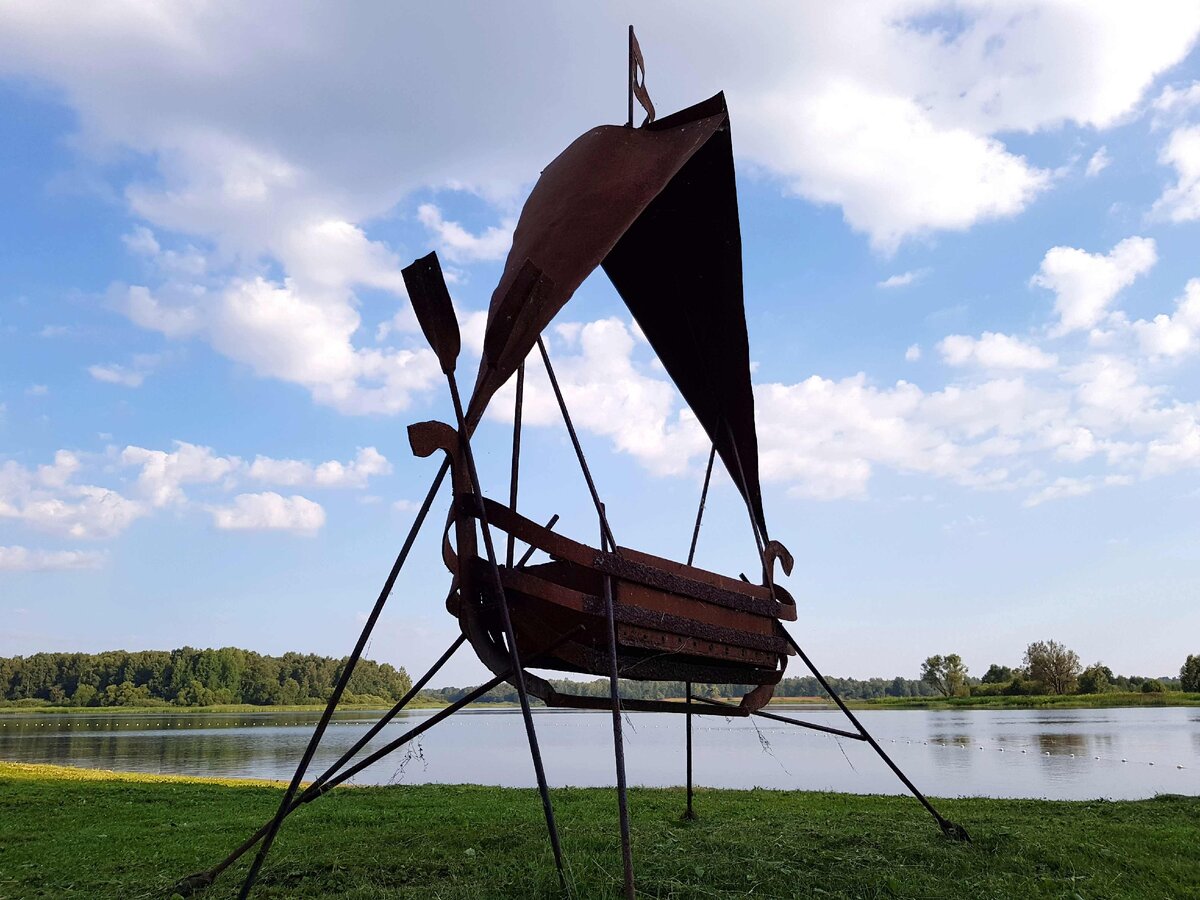 Мангал-парусник на Волге. Яхт-клуб "Нефтино"