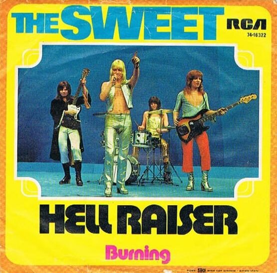 Хиты Sweet "Hell Raiser" и "Burning", ознаменовавшие окончательный переход группы к хард-року в чистом виде