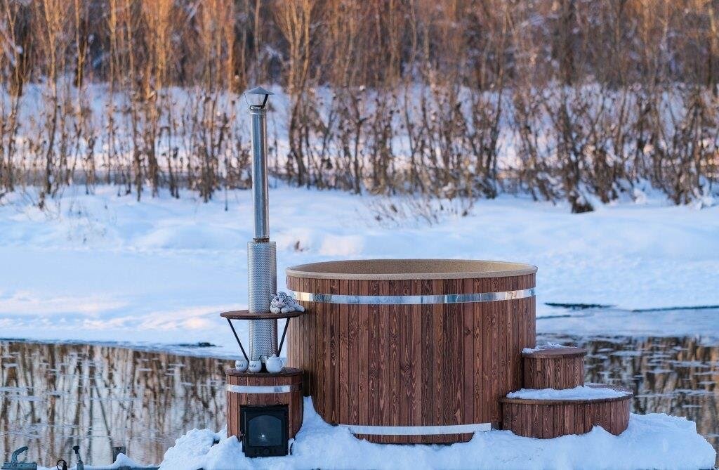 Газовые печи для бани с баком для воды, купить печь с навесным баком по цене производителя Ермак