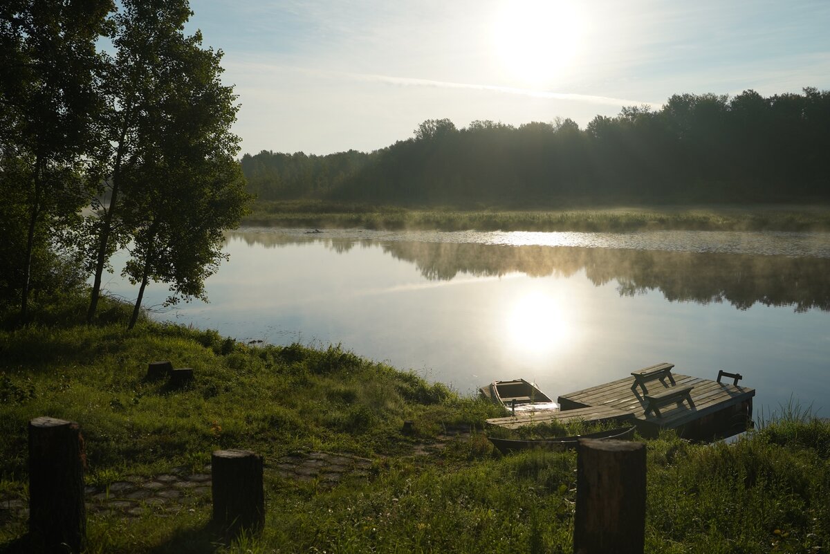 ВОСХОД НА ИРЖИКЕ...ТИШИНА  И СТЕЛЕТСЯ ТУМАН