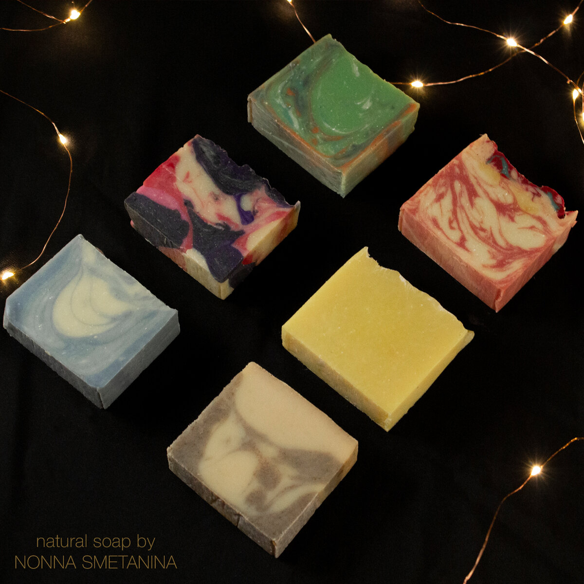 Ароматное этичное натуральное мыло в наборе, целых 6 сортов.