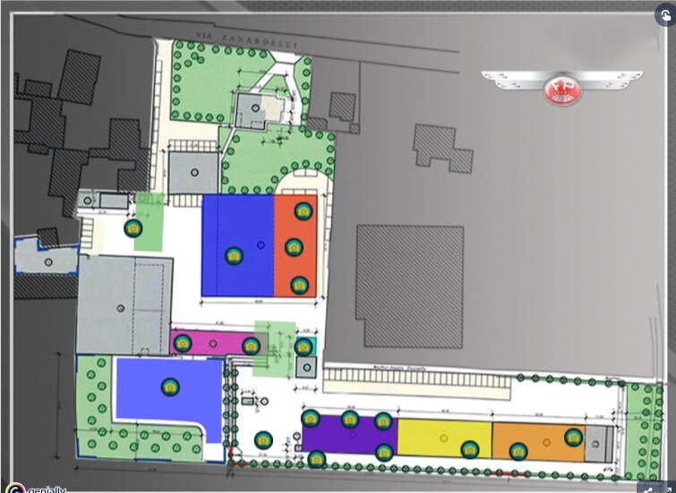 Схема производственной площадки завода Fratelli Pedrotti
