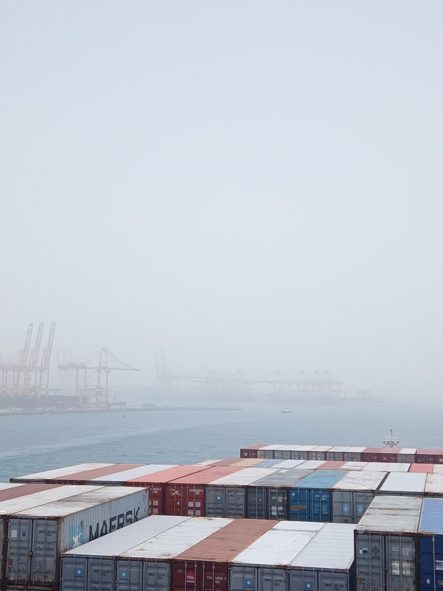 Туман и остатки пыли в воздухе.