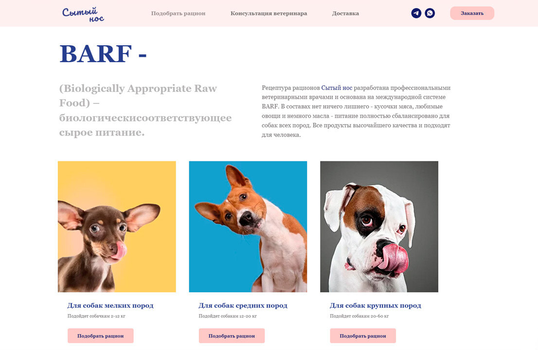 Сытый нос. BARF