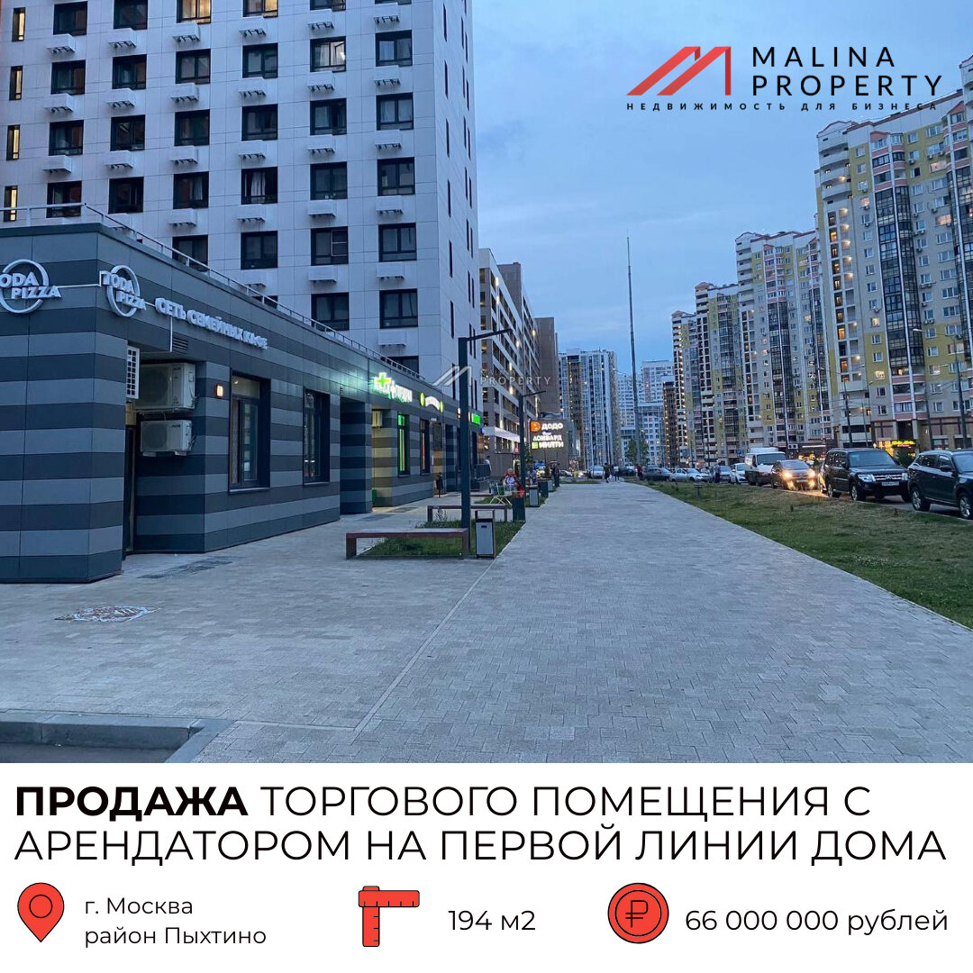 Продажа торгового помещения на Боровском шоссе | Malina Property | Дзен