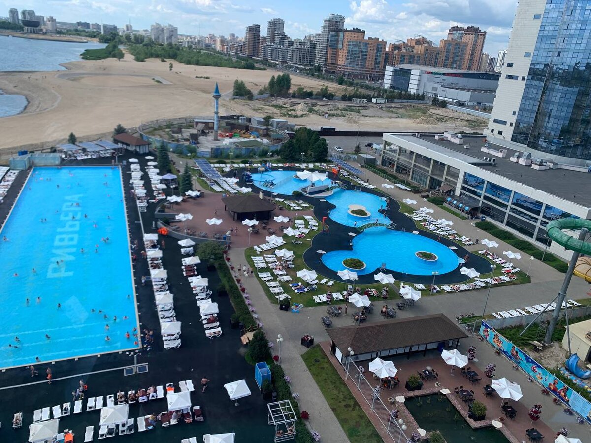 Пляжная зона аквапарка