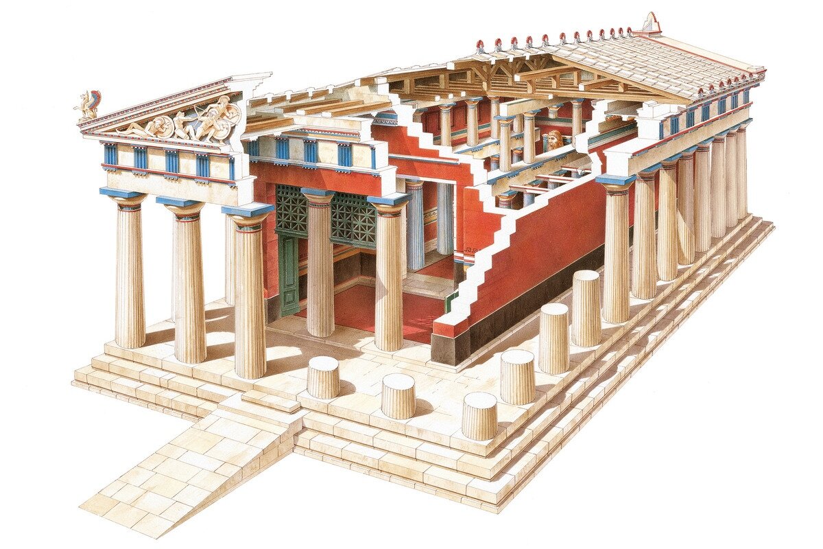 Храм Зевса в Олимпии, сооруженный вскоре после победы греков над персами при Платеях (479 г. до н. э.) и на средства из взятой при этом добычи, завершил в метрополии формирование общегреческого типа дорического храма и положил начало новому периоду индивидуальной трактовки каждого сооружения.