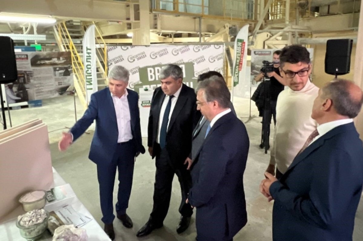    Спустя пять лет после закрытия вновь запустили гипсовый завод в КБР