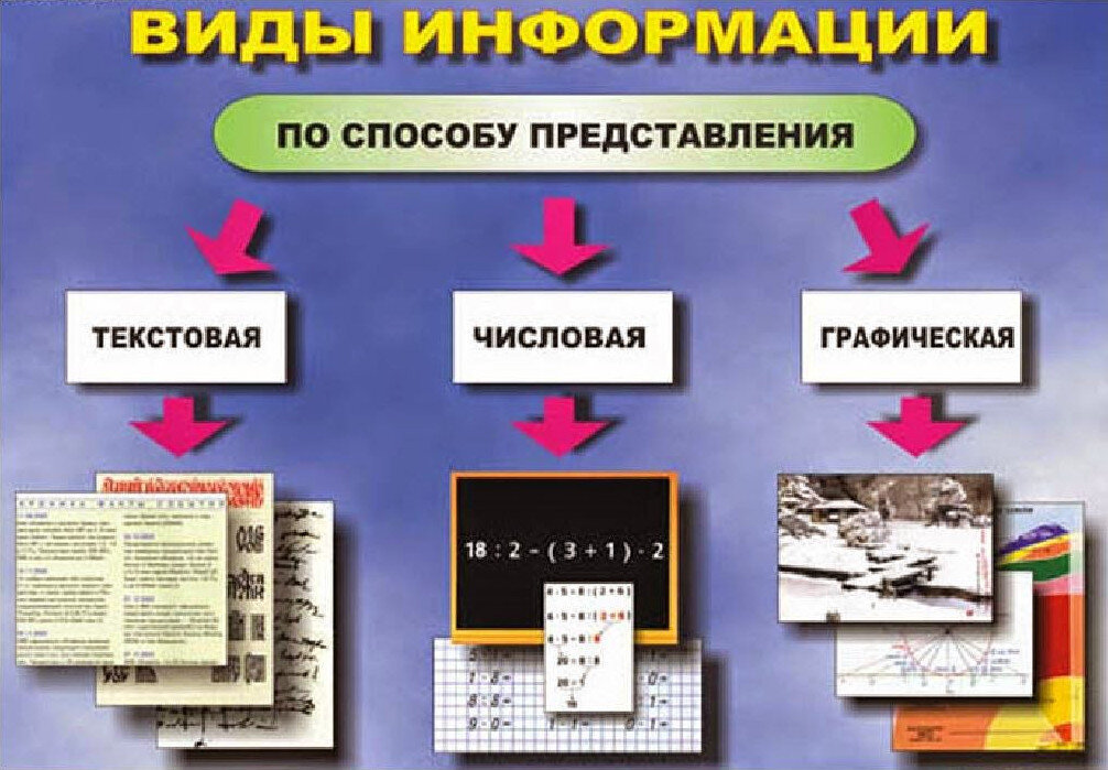 Виды информации фото