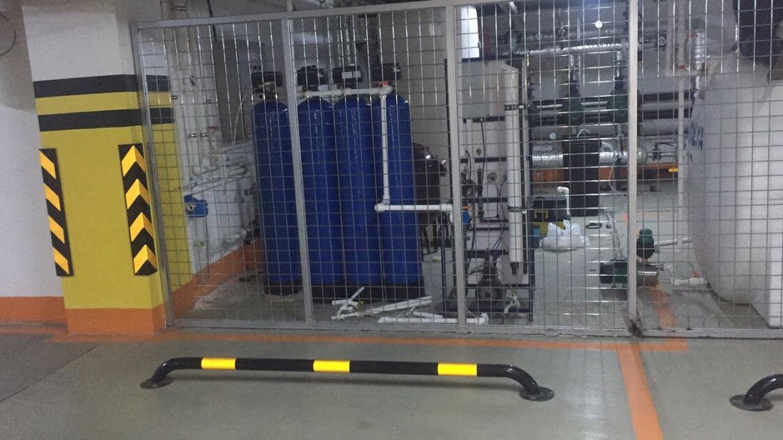 Обычная схема водоподготовки обратного осмоса для большого дома