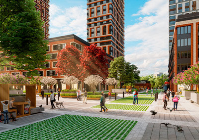 Частью благоустройства ЖК «Level Амурская» станет необычный амфитеатр. Многоуровневый деревянный помост из лиственницы образует зону для размещения зрителей, а кулисами для сцены послужит живая изгородь из кустарников. Здесь можно организовать групповые занятия йогой, встречи жителей района или творческие конкурсы.