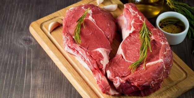 заготовка телятины и розмарина