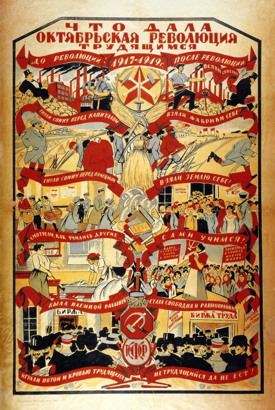 Плакат на бумаге, 1920. Источник: artchive.ru