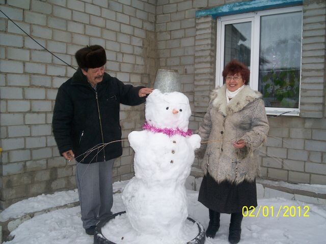 Вот так весело проводим время зимой! 