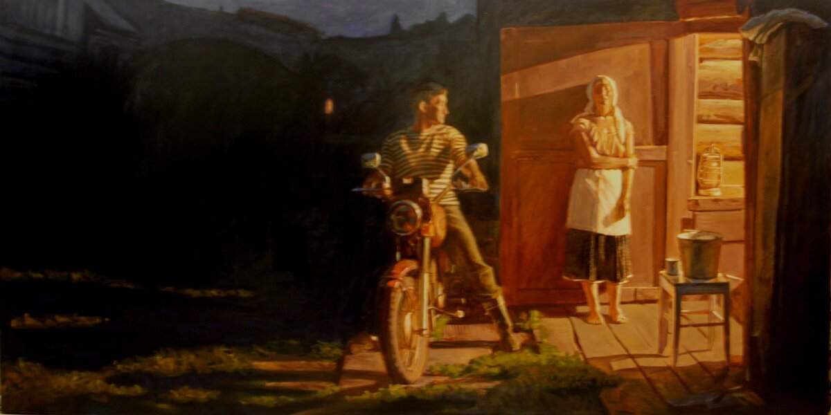 А .Г.  ПОДШИВАЛОВ "ВЫХОДИ ЗА МЕНЯ "   100х200 х.м. 2012