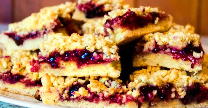 тёртый пирог с вареньем