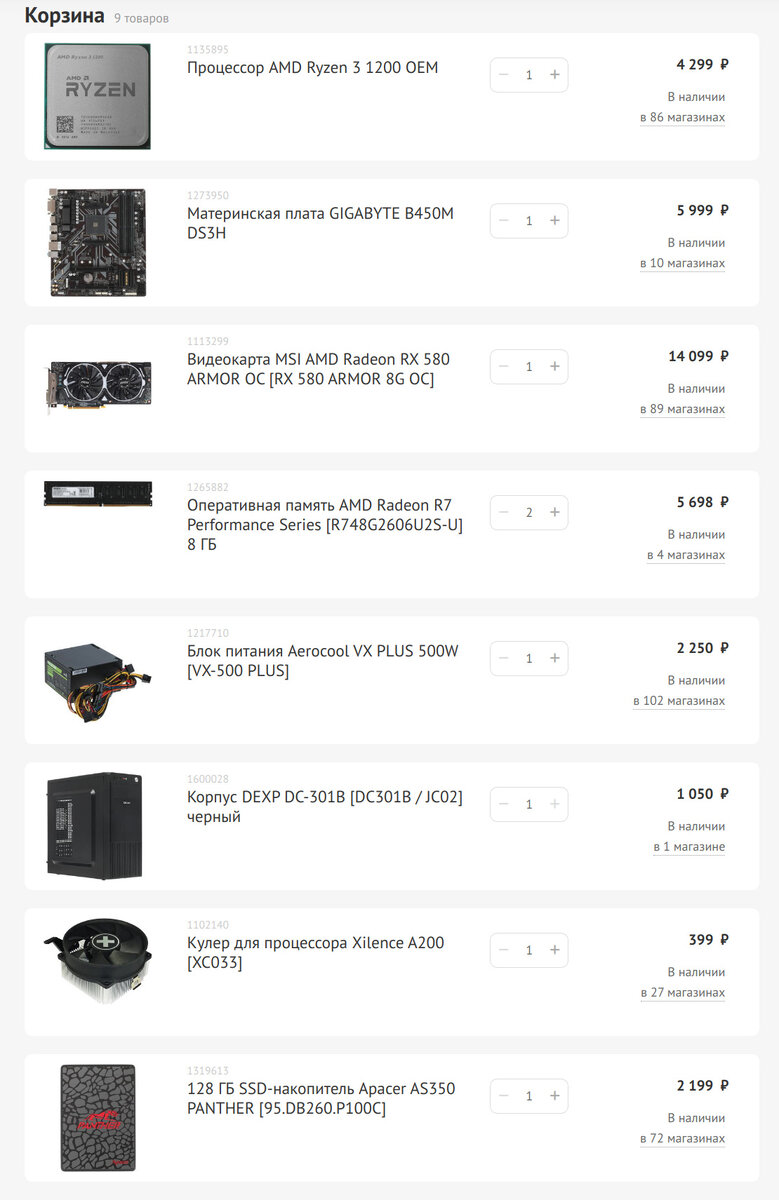 Сборка ПК за 35 тысяч рублей в 2020 году