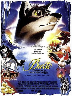 Постер к мультфильму «Балто» (1995 г.). Посмотрите с детьми, рекомендую.