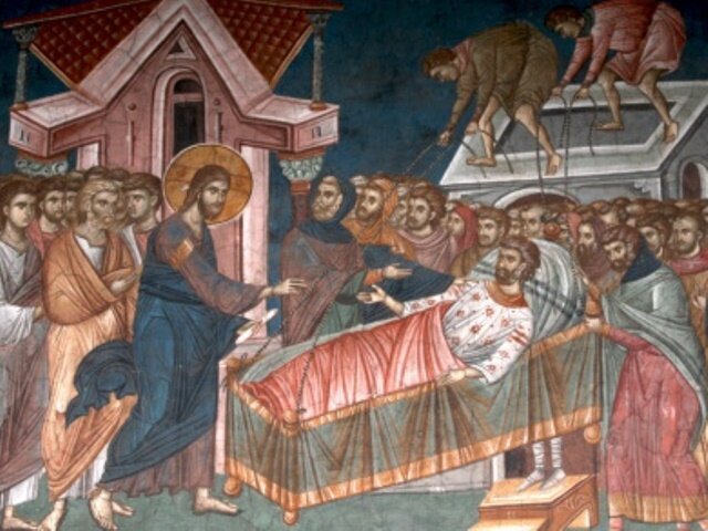 исцеление расслабленного(фото из интернета)