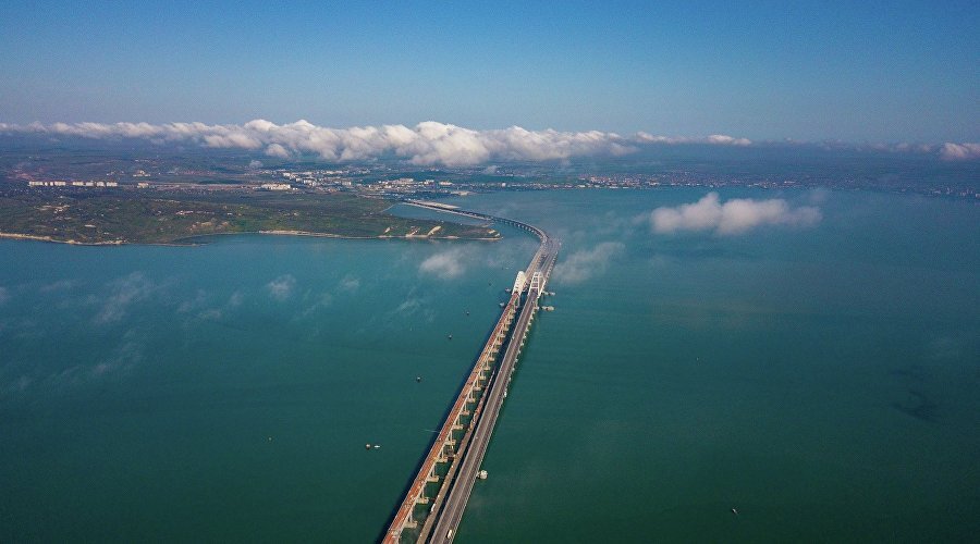 Вид на Крымский мост / Фото: инфоцентр "Крымский мост"