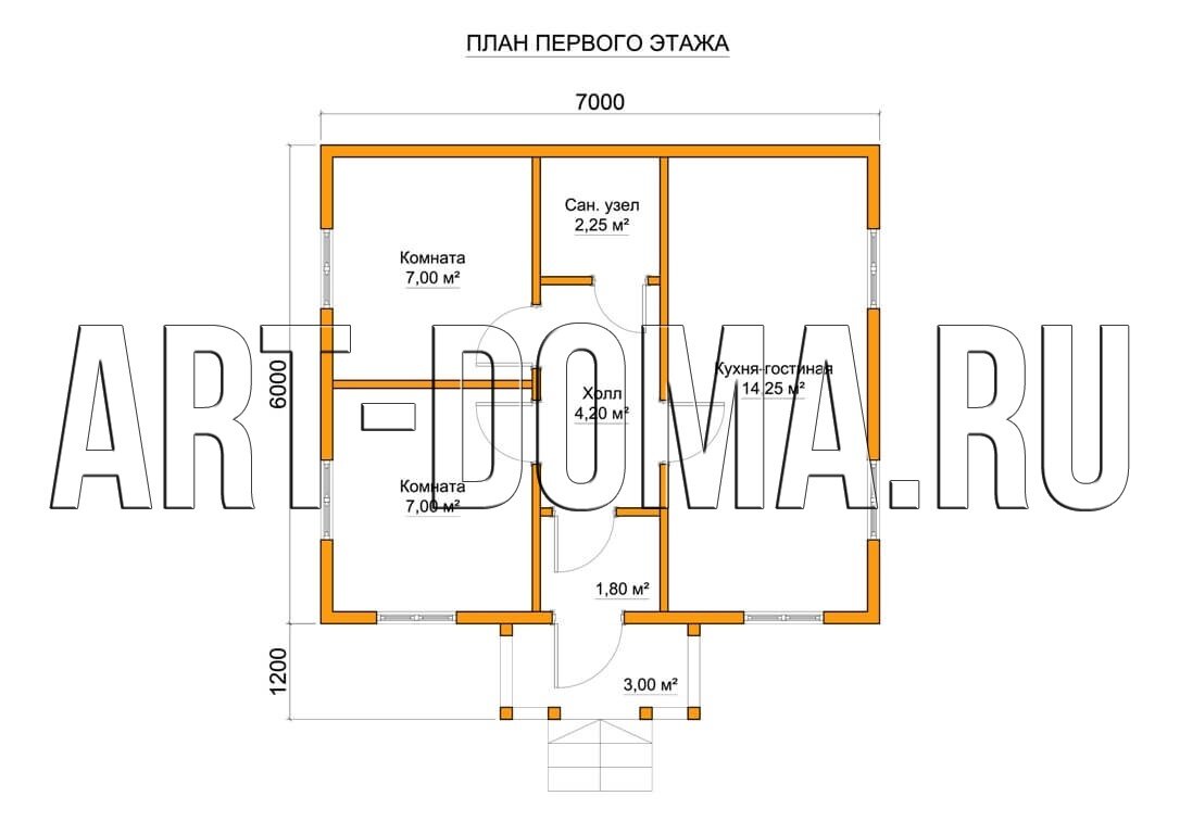 Планировка дома «Севилья»