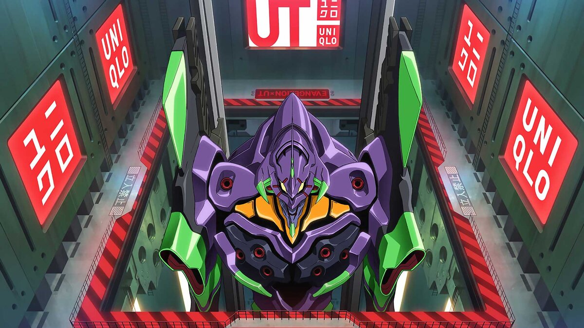 promo-wallpaper для коллаборации Uniqlo UT x Evangelion