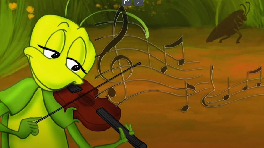 Кадр из фильма-басни для детей на казахском языке