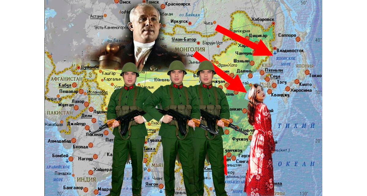 Обложка статьи: Н.С. Хрущев и Китай, компьютерная графика
