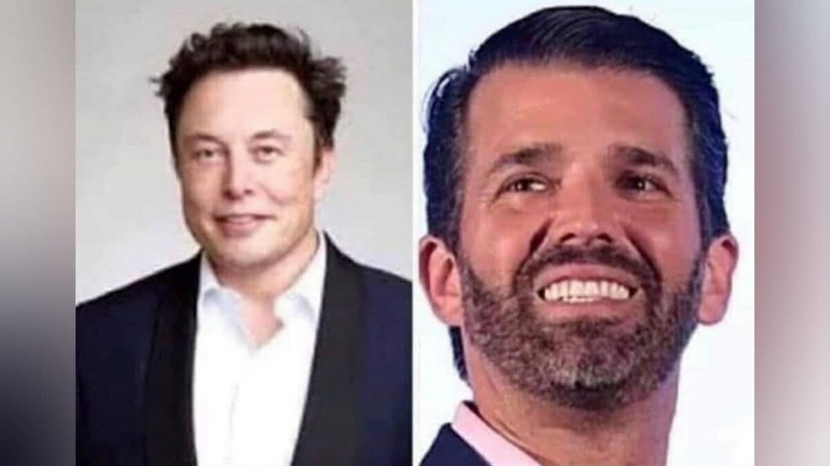 Илон Маск и Дональд Трамп-младший