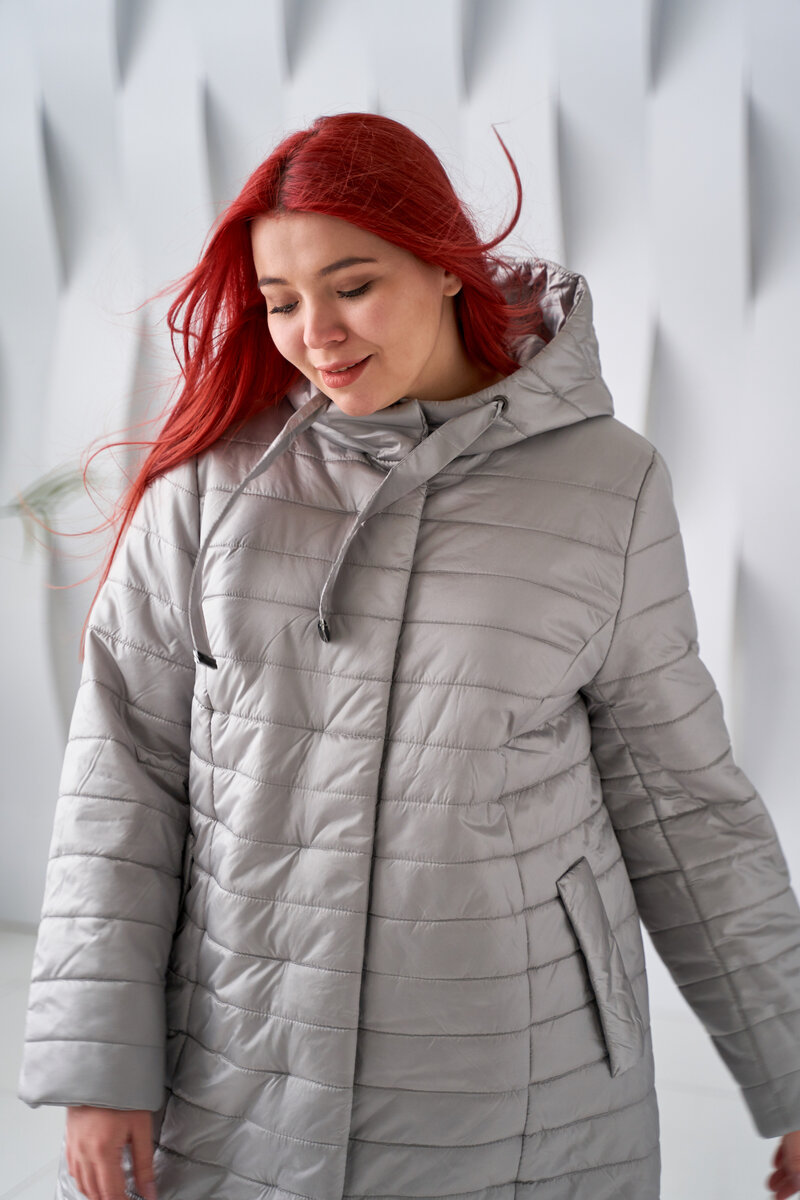 Удлинённая куртка Lira серый