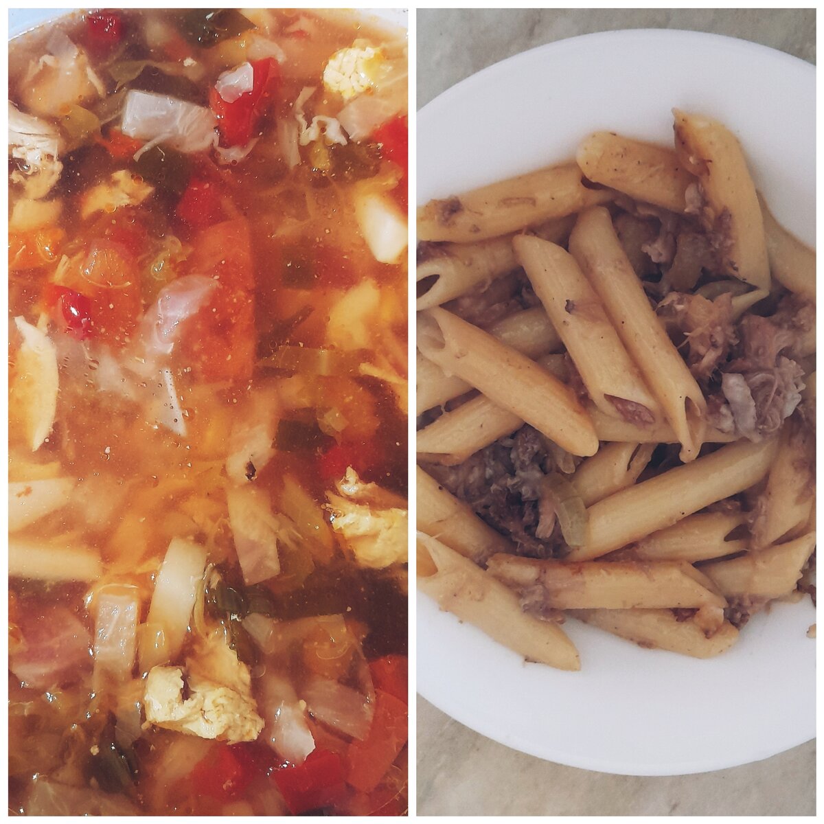 Для меня выбор между жирными макаронами с тушенкой и супом с овощами очевиден