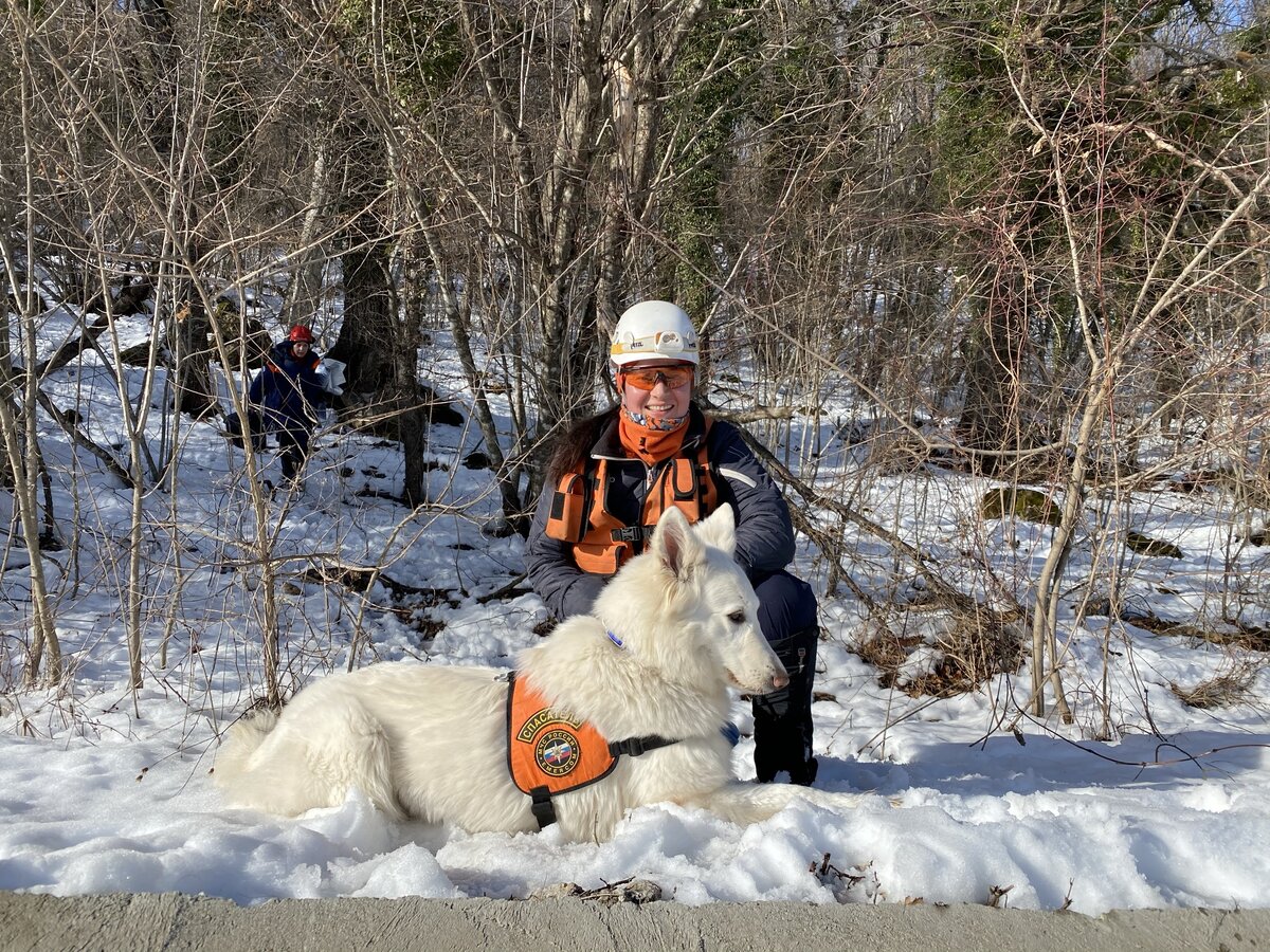 Это я, Евгения Марченко, автор этого канала,  кинолог, спасатель, заводчик белых швейцарских овчарок и мой лучший напарник- умница Бэйс