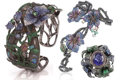 Wendy Gell брошь,колье, браслет