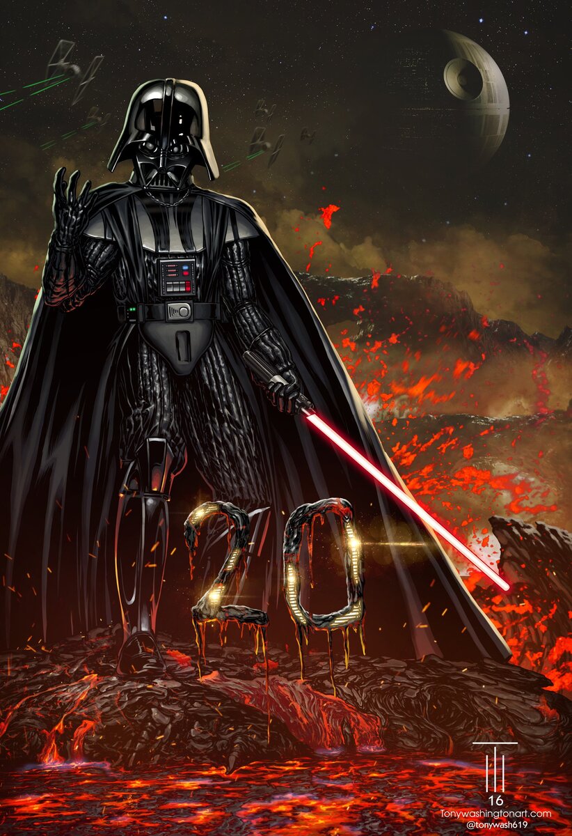 Дарт Вейдер на Мустафаре.