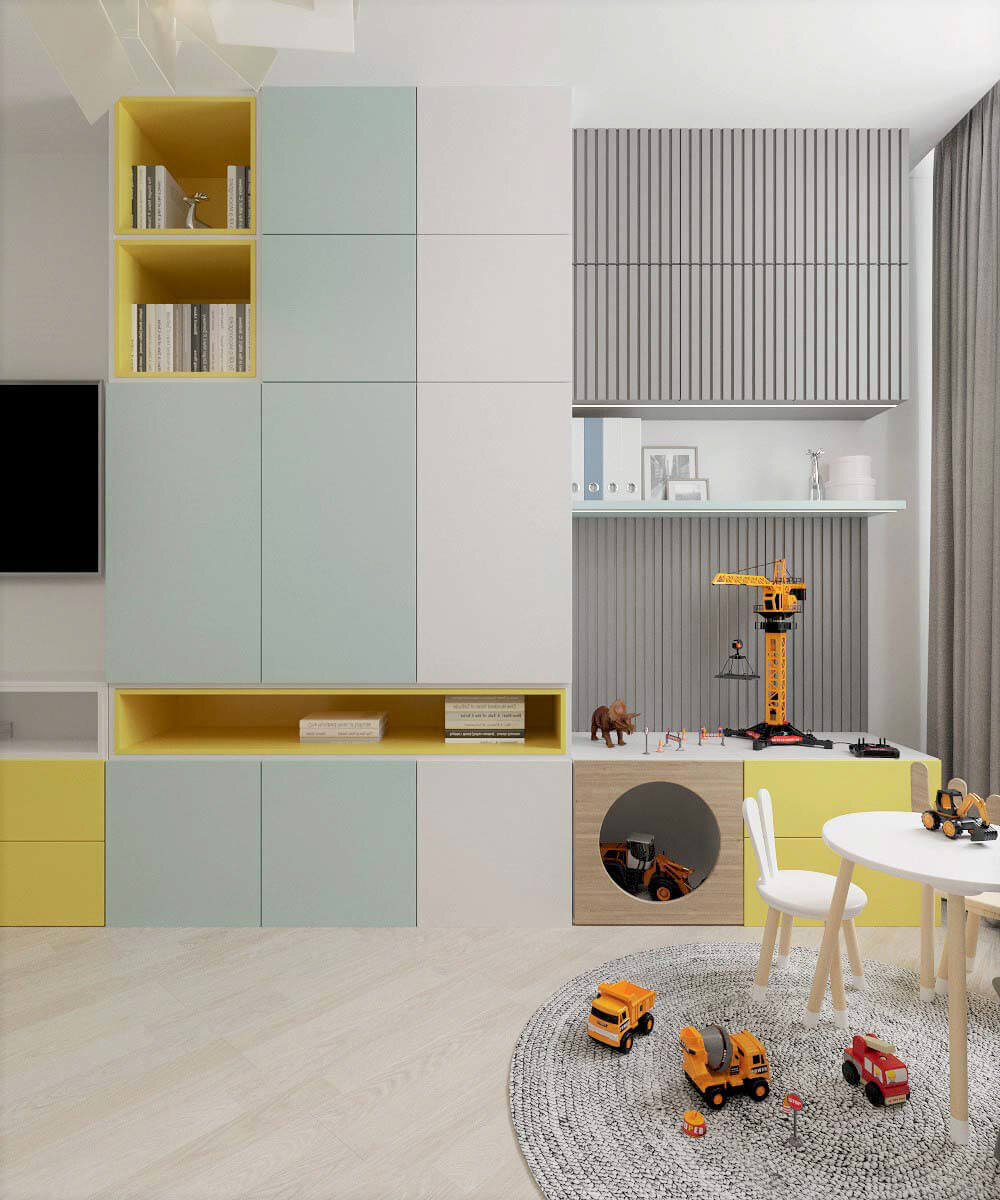 Разноцветная система хранения фото 1