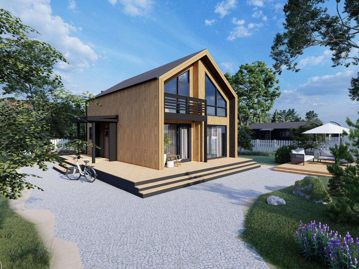 Дом по проекту Барнхаус 3 от компании Авангард Строй