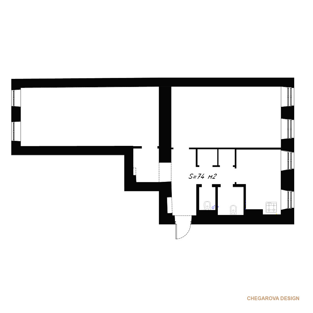 план квартиры до перепланировки